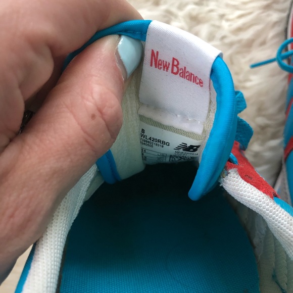SOLD New Balance x J.Crew Red & Blue 420 sneakers - Picture 6 of 7